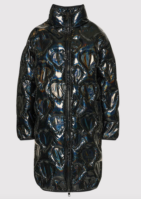 Love Moschino Black Polyester Jackets & Coat
